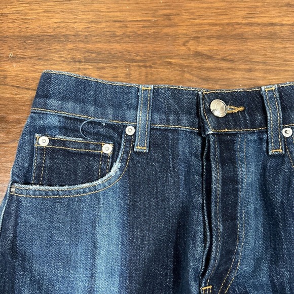 Derek Lam Denim Shorts‎ Women 24 Blue Jean Drew Cut Off Medium Wash - Picture 2 of 11